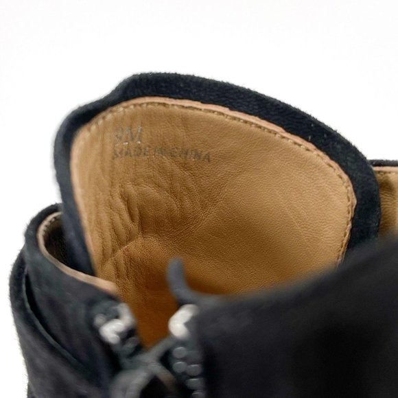 Linea Paolo Ivy Black Suede Pointy Toe Buckle Stiletto High Heel Bootie Size 9 - Picture 12 of 12